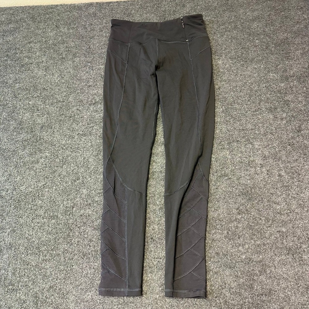 Calia Leggings Womens Size M Dark Gray Mesh Panel Athletic Compression Yoga Pant